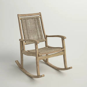 Muebles de Jardín de Madera de Teca, Silla Mecedora Pequeña para Patio Exterior, Silla de Jardín - Borego - Product Image 2