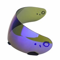 Visière de remplacement intégrale pour casque de moto Bell Qualifier, avec placage Iridium coloré et protection UV anti-rayures