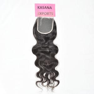 Unprocessed Temple Indian raw virgin High Quality 4*4 Closure Lace natural color <b>hair</b> <b>black</b> women deep wave Human <b>Extensions</b> - Product Image 1