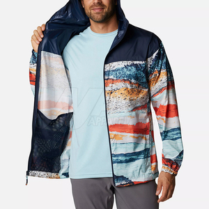 Men's Premium Quality Winter Casual Breathable Nylon Windbreaker <b>Jacket</b> Front Logo Customizable OEM Service Available - Product Image 3