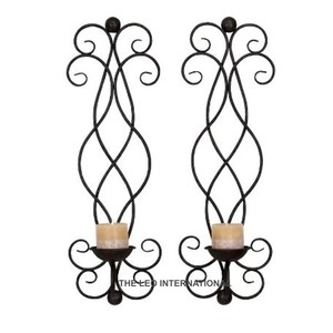 Pot à bougie unique et décoratif en forme d'oiseau volant, en métal et béton, pour la décoration de la maison ou du bureau, avec 5 supports à bougies chauffe-plat en verre. - Product Image 5