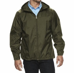 Unisex Hooded Windbreaker <b>Jacket</b> <b>Canvas</b> Waterproof Breathable Polyester Embroidery Outdoor Casual Autumn Wear Regular Fit Zipper - Product Image 6