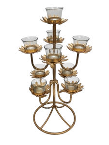 Dernier modèle de bougeoir décoratif ouragan en métal/verre pour la maison Style moderne fait main personnalisé - Product Image 5