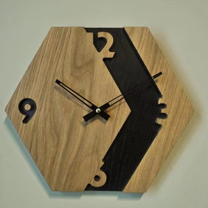 นาฬิกาแขวนผนังไม้แบบกำหนดเองสำหรับตกแต่งบ้านที่หรูหราตัวเรือนไม้ไผ่ทันสมัยมีกุหลาบธรรมชาติสำหรับงานแต่งงาน - Product Image 1