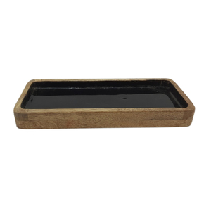 Bandeja para servir comida de diseño moderno Color marrón Utensilios de cocina con estilo de madera natural Bandeja para servir comida y bebida personalizada - Product Image 5
