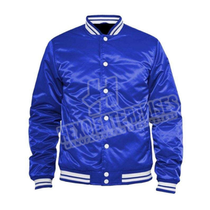 High Quality OEM Custom Stain <b>Men</b> Varsity Jacket Stand Collar Winter Fashion Factory Direct Wholesale - Product Image 5