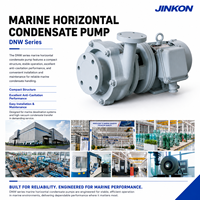 Pompe horizontale marine DNW pour dessalement de navires, transfert d'eau à haut vide, conception anti-cavitation, pompe à condensats marine