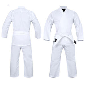 Tenues de Taekwondo professionnelles légères en coton extensible respirant pour adultes, logo personnalisé sur le devant, vêtements d'arts martiaux OEM - Product Image 3