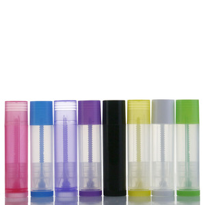 En stock <span class=keywords><strong>Tube</strong></span> de rouge à lèvres <span class=keywords><strong>rond</strong></span> de luxe de 5ml bouchon à vis en <span class=keywords><strong>plastique</strong></span> PE 100pcs vide mini emballage cosmétique rotatif - Product Image 1