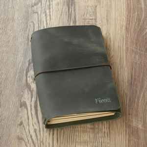 Travel Smell Proof Heavy Duty Leather Notebook Cover <b>A5</b> Journal Case Refillable Organizer for Professionals LNBC-0019 - Product Image 4