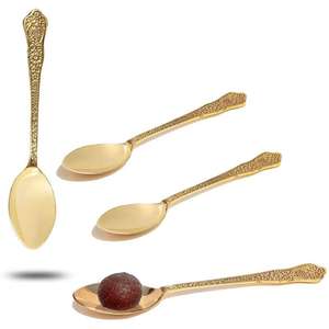 Luxury Brass <b>Table</b> Spoon Set with <b>Mirror</b> Polish for Hotels Banquets Home Kitchens Party & Special Occasions-Indian Supplier - Product Image 6