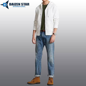 Sweat-shirts à fermeture éclair pour hommes, couleur unie, 100 % coton molletonné, coupe classique, hiver, décontracté, service OEM, 420 grammes, streetwear, numérique - Product Image 4