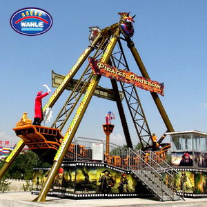 Manège portable Bateau Viking sur remorque, bateau balançoire pour parc d'attractions, installation facile, faible consommation d'énergie, idéal pour les carnavals nomades - Product Image 1