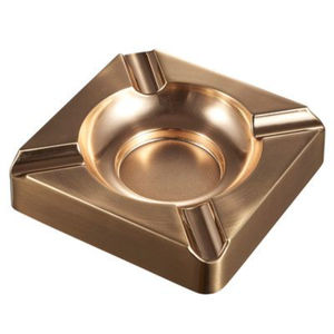 Cendrier carré en métal de luxe, accessoire de fumeur de cigarettes en métal de haute qualité, décoration classique pour la maison, le bureau, le bar, l'hôtel, cadeau - Product Image 1