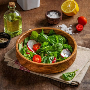 ชามเสิร์ฟทำด้วยมือทำจากไม้สำหรับจัดโต๊ะอาหารที่มีความทนทานและมีคุณภาพสูง - Product Image 1