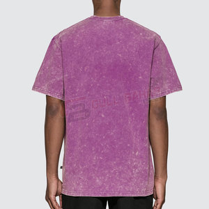 เสื้อยืดลายกรดสำหรับผู้ชายวินเทจเนื้อนุ่มทันสมัยโอเวอร์ไซส์สำหรับผู้ชาย - Product Image 4