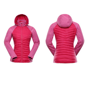 Fabricant de vêtements personnalisés – Nouvelle veste hybride matelassée chaude à capuche zippée intégrale pour homme - Product Image 2