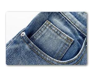 กางเกงม็อบกางเกงยีนส์ทรงตรงของผู้ชายกางเกงปักลายดีไซน์เฉพาะ - Product Image 4