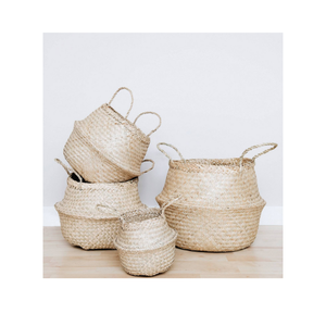 Panier de stockage de plantes naturelles de haute qualité en gros tissé Seagrass Vietnam panier pour l'importation - Product Image 1