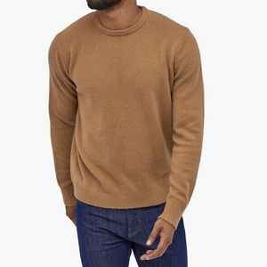 Sweat-shirt surdimensionné personnalisé pour hommes, vente en gros, tissu uni, col rond, mode masculine - Product Image 3