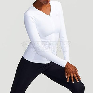 Camisetas de Compresión de Secado Rápido para Mujer, Corte Ajustado, con Cierre, Ecológicas y Transpirables, para Gimnasio y Entrenamiento - Product Image 4