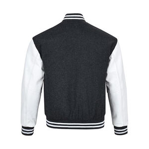 Chaqueta Varsity con Calefacción Integrada, Bolsillos con Calefacción a Batería, Mezcla de Lana, Tecnología Avanzada, Abrigo de Invierno - Product Image 3