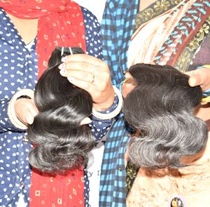 Producto de alta calidad, mechones crudos fabricados por el vendedor, cabello humano crudo indio ondulado de confianza y genuino para exportación y venta - Product Image 6