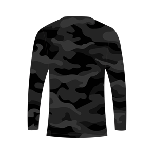 Camiseta de manga larga para hombre, sublimación personalizada, camuflaje gris oscuro, para caza, pesca, atletismo, Trackstar OEM, marca privada TSI-G05-P0791 - Product Image 3