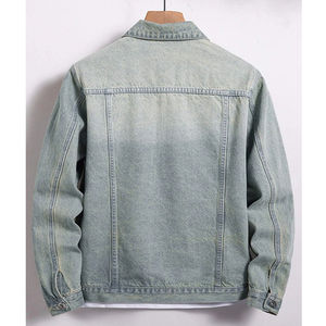 Wholesale High Quality Oversized Fashion Casual Jeans <b>Denim</b> <b>Jackets</b> <b>Men</b> Clothing Plain Dyed <b>Denim</b> Jeans <b>Jackets</b> <b>Jacket</b> <b>for</b> man - Product Image 5
