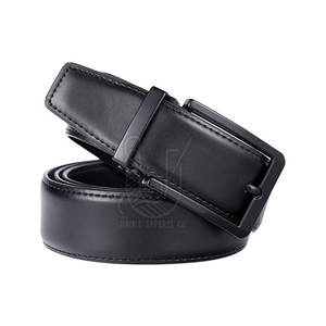 Ceintures en cuir personnalisées de haute qualité, légères, avec boucle en acier, en cuir de vache, taille personnalisée, fabriquées au Pakistan - Product Image 4