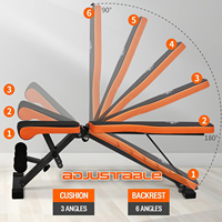 Banc d'entraînement pliable inclinable et déclinable pour haltères, pour la musculation à domicile, les abdominaux, les pompes et les développés couchés