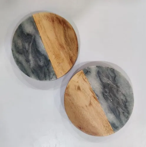 Sous-verre de tasse en marbre Tapis de tasse à café Sous-verre Taille personnalisée Sous-verre luxueux en pierre naturelle Fournisseur en gros - Product Image 6