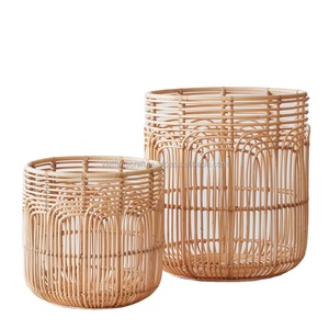 Hot Design Rattan Storage Basket, Rattan Laundry Basket Home Storage Organization Wholesale Vietnamese