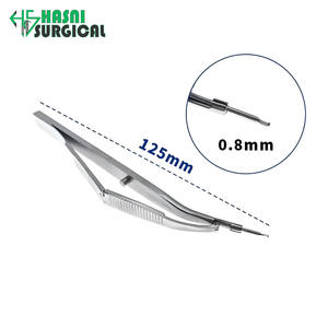 Pinza de Trabeculectomía Vitreo-retinal de Acero Inoxidable, Ancho de Mordida 1.2 mm, Instrumentos Quirúrgicos Oftálmicos Hasni Surgical CE - Product Image 6