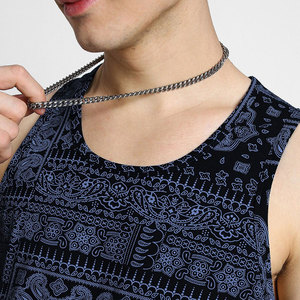 Envío rápido Camiseta sin mangas de estilo único Precio barato Ropa de calle Hombres Camiseta sin mangas OEM/ODM Servicio Vintage Hombres Camiseta sin mangas - Product Image 6