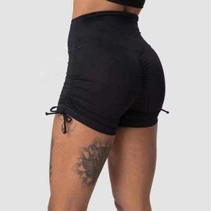 Vente en gros logo personnalisé plaine dames sexy shorts de yoga pour femmes taille haute shorts d'entraînement gym fitness shorts de course respirant - Product Image 6