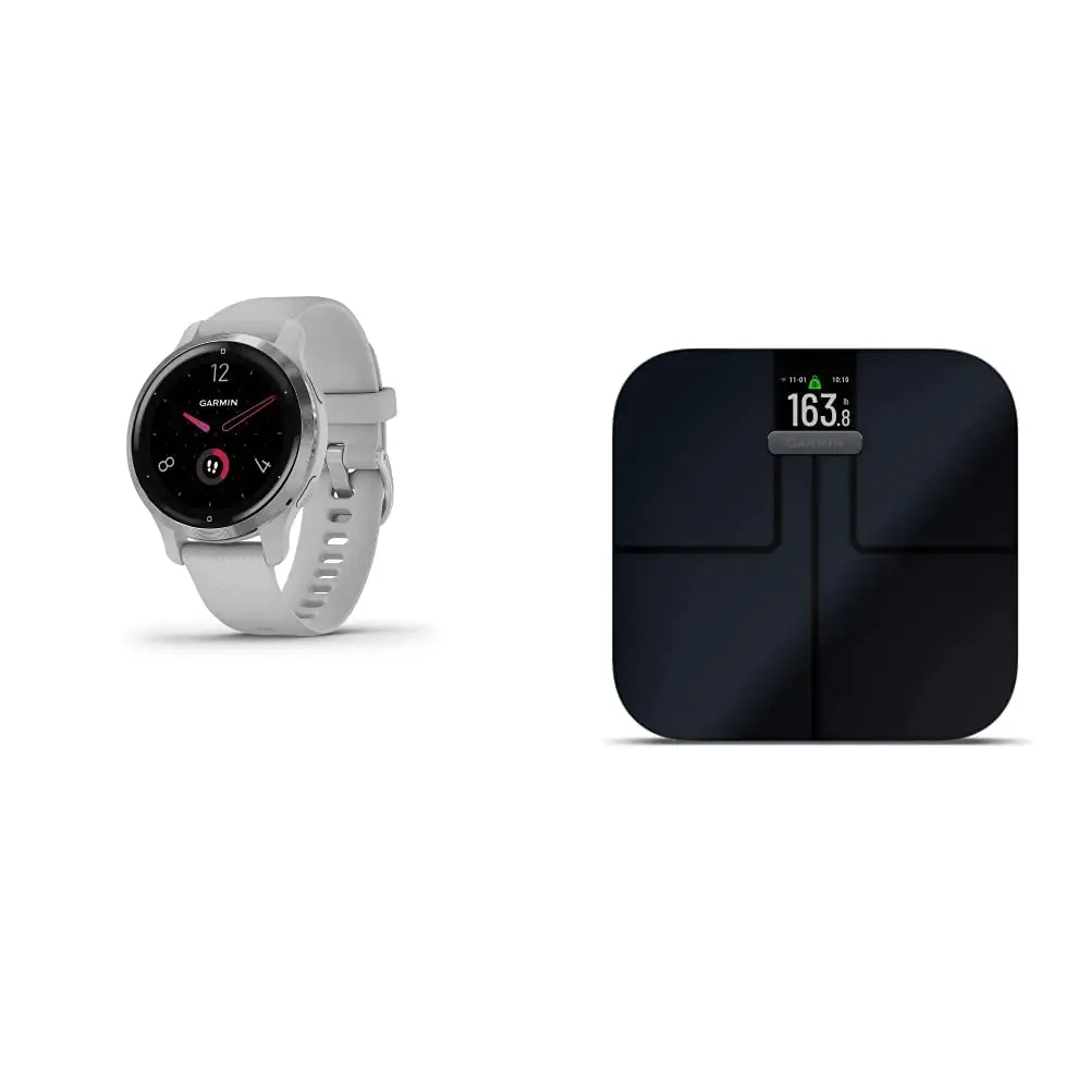 Reloj inteligente GPS de tamaño más pequeño con índice de monitoreo de salud avanzado S2, báscula inteligente con conectividad inalámbrica, mide la grasa corporal