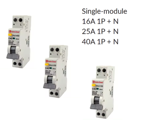 1P + N 2 módulos 40A 4.5kA 230-240V Disyuntor RCBO Disyuntor de corriente residual de plástico ABS con protección contra sobrecorriente - Product Image 4