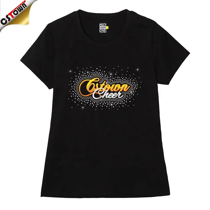 Customized Cheer Rhinestone Heat Transfer Custom Hotfix Rhinestone Transfer