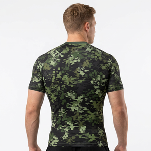 Rashguard personnalisé à manches longues pour hommes, maillot de compression Jiu Jitsu, hautement élastique, pour arts martiaux et MMA - Product Image 2