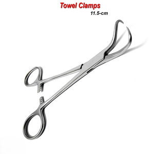 Top Premium Quality Backhaus Towel Clamp 11.5cm German Stainless Steel Veterinary Instruments CE Certified ISO 13485 - Product Image 2