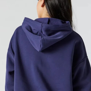 เสื้อฮู้ดผู้หญิงสีพื้นปักลายเชนีล ผ้าฝ้ายออร์แกนิค 100% สไตล์สตรีทแวร์ แขนยาว ขายส่งจากผู้ผลิตชั้นนำ - Product Image 2