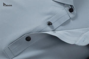 เสื้อโปโลมีกระดุมสำหรับ1/4เสื้อสวมหัวแขนสั้นคอตตอน100% ดีไซน์เนอร์ - Product Image 4