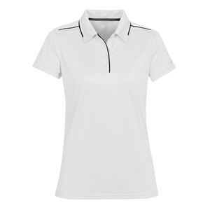 Botón personalizado de mujer de alta calidad para camisas Patrón sólido Punto Formal Top Diseño transpirable Logotipo personalizado 100% Poliéster - Product Image 5