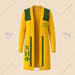 Chi Eta phi của phụ nữ mùa đông thường dệt kim LEN/Cashmere thêu phía trước Logo Cardigan - Product Image 1