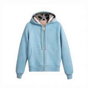 custom High Quality Soft Cotton <b>Zip</b>-<b>up</b> <b>Jacket</b> for Women Custom Logo Hoodie - Product Image 1