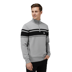 เสื้อสเวตเชิ้ตฮัลฟ์ซิปยอดนิยม ขายดีที่สุด ตามความต้องการของลูกค้า สไตล์คาร์โก้ แขนเสื้อแบบสเวตเชิ้ต แขนยาวสำหรับผู้ชาย - Product Image 4