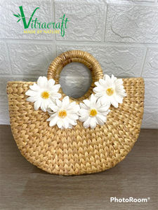 Un sac de carénage en forme de demi-lune. Sac de carénage, sac de voyage. Entièrement fabriqué à partir de matériaux naturels. design Unique, apportant une nouvelle expérience faite à la main Vietnam - Product Image 6