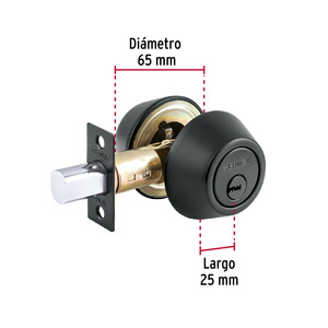 3 serratura chiave nera, punti chiave, HERMEX - Product Image 5