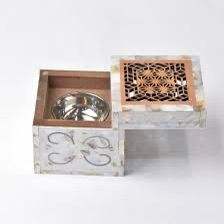 Brûleur à bakhoor en os de corne de luxe, brûleur à encens traditionnel pour les occasions festives, décoration élégante de la maison du Moyen-Orient - Product Image 6